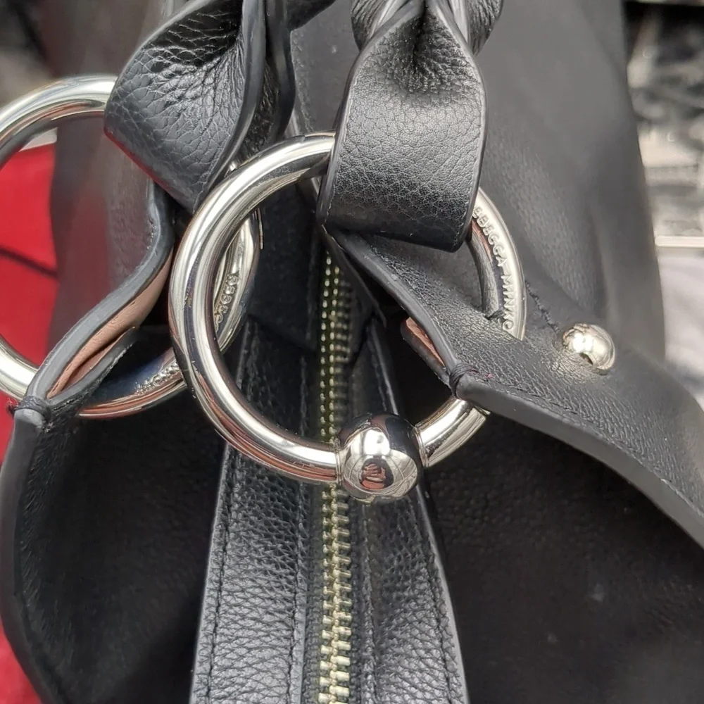 Rebecca Minkoff black leather satchel